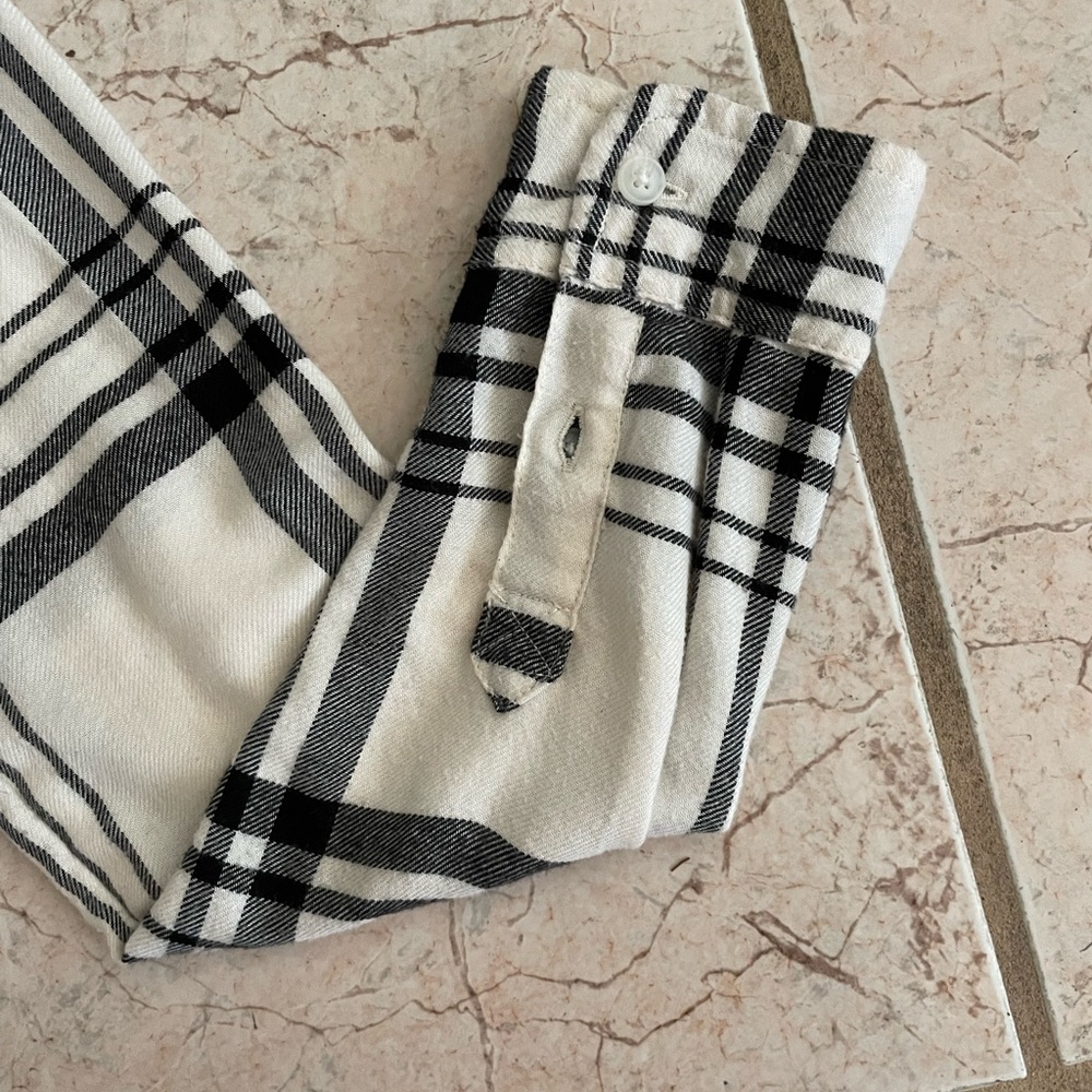 American Eagle Size S B/W black-and-white flannel - Picture 5 of 7